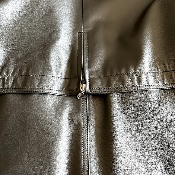 Vintage Sequence Leather Anorak - Picture 6 of 7